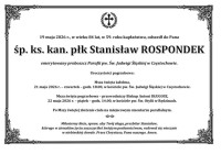 POGRZEB KS. STANISŁAWA ROSPONDKA